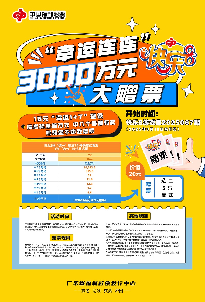 配图：“幸运连连”快乐8游戏3000万元大赠票活动海报.jpg